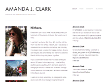 Tablet Screenshot of amandajclark.com